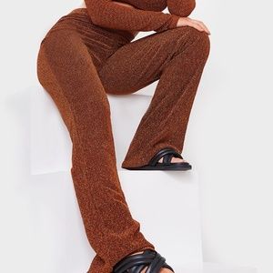 Bronze Glitter Beach Pants